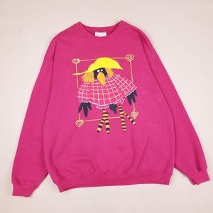 VTG 90's 00's Made in USA Cartoon 90's Crow Design